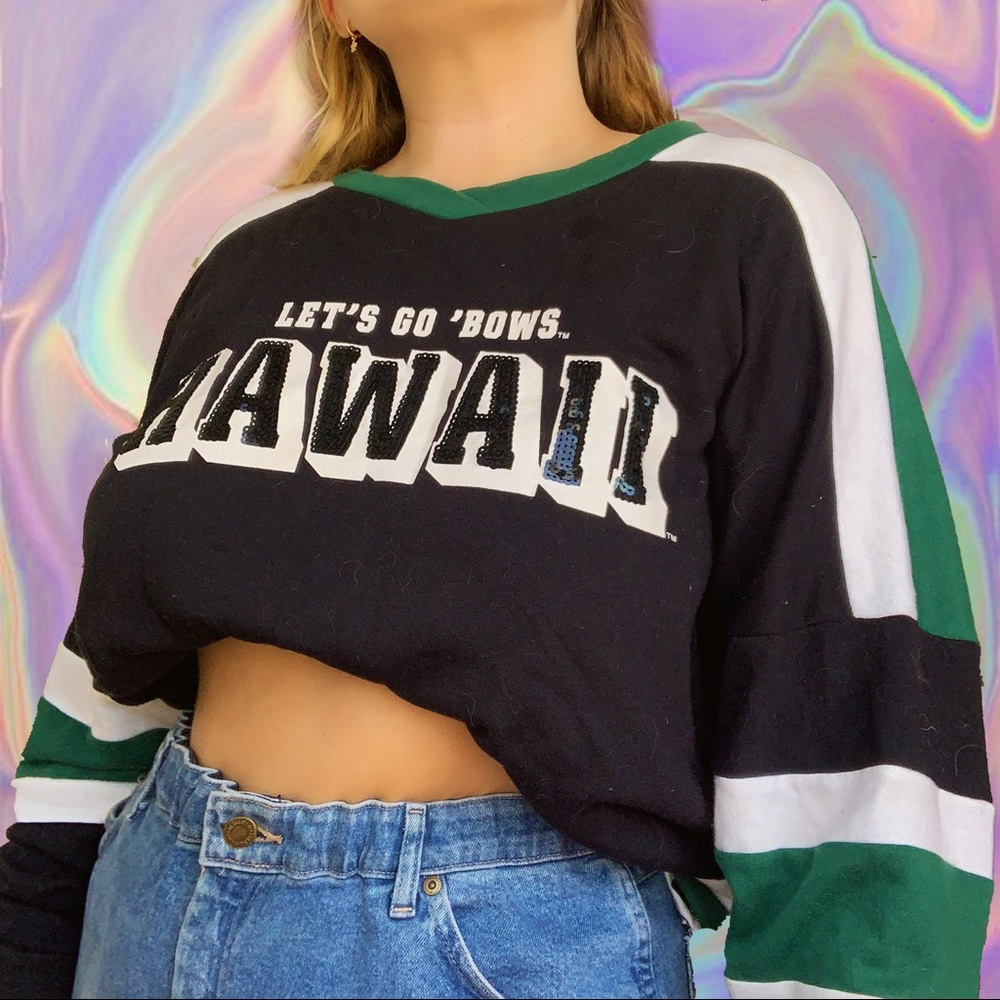 University of Hawaii PINK Lets Go Bows Long Sleeve